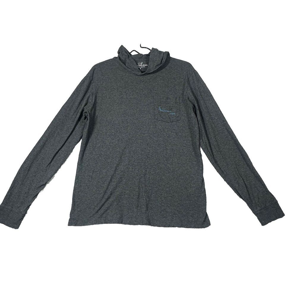 VINEYARD VINES Men's Whale Performance Hoodie-Tee Shirt-Small